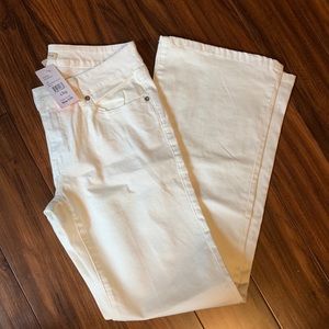 NWT cAbi White Wide Leg Jeans size 6